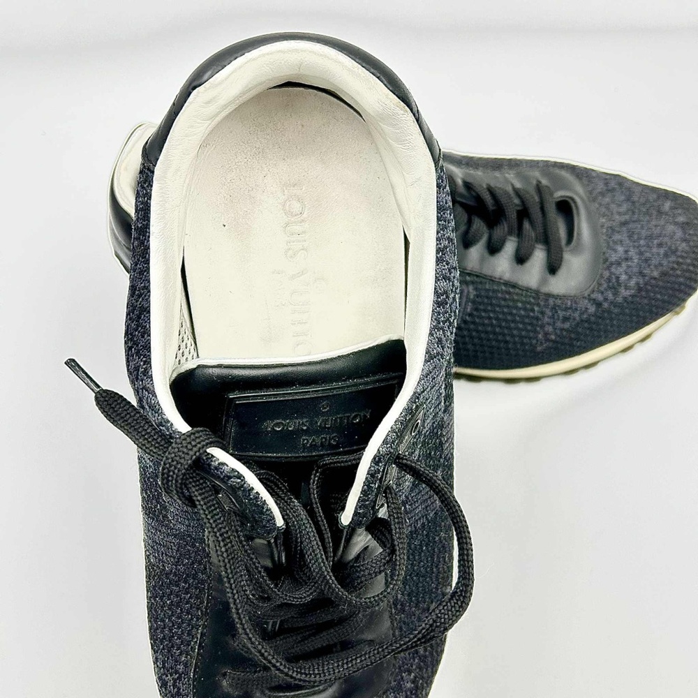 Louis Vuitton Rare Black and Tan Knit Sneakers, Size 41 US - Picture 2 of 7